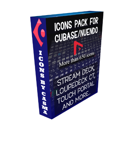 Icons pack pour Cubase et Nuendo Boitier Produit